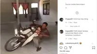 Jangan Ditiru, Cara Pria Ini Mengasuh Anak Sangat Berbahaya