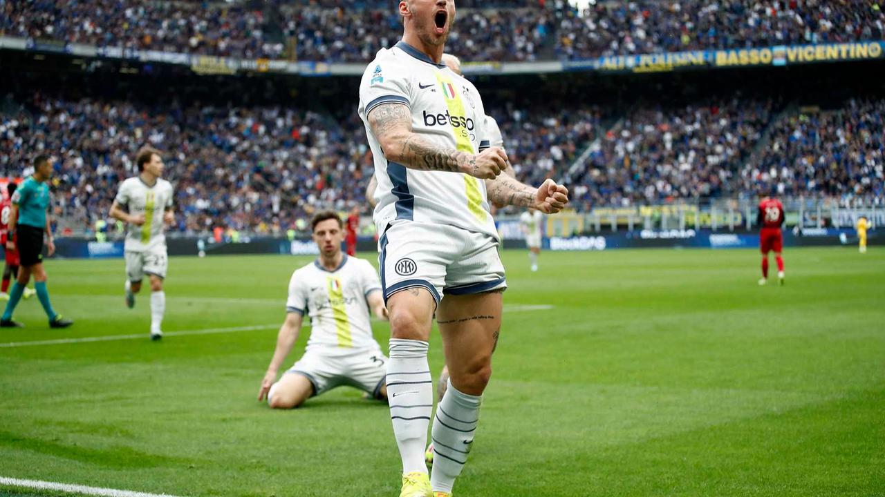 FOTO: Kalahkan Cagliari 3-1, Mantapkan Posisi Inter Milan di Puncak Klasemen Liga Italia