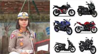 AKP Agnis Juwita Manurung pamer barang-barang mewah seharga motor. (source: unggahan Instagram @satlantasresmalang)