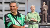 6 Editan Foto Jose Mourinho Paling Kocak, Ada yang Jadi Ojek Online (IG/indra.hakim)