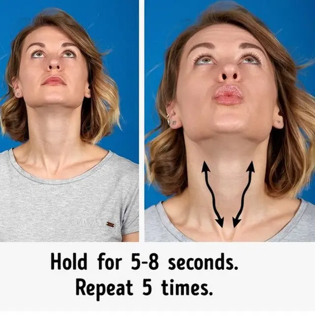 senam wajah untuk hilangkan double chin