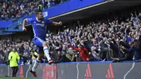 Selebrasi Diego Costa  usai menjebol gawang West Bromwich Albion pada laga Premier League di  Stamford Bridge, London, (11/12/2016). (AFP/Justin Tallis)