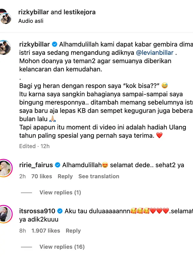 Unggahan Rizky Billar