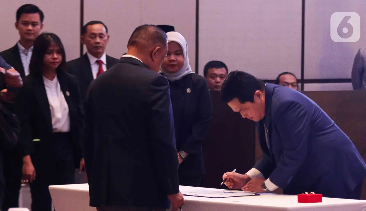 Pelantikan ini dipimpin langsung oleh Ketua KONI Pusat Marciano Norman.  (Liputan6.com/Herman Zakharia)