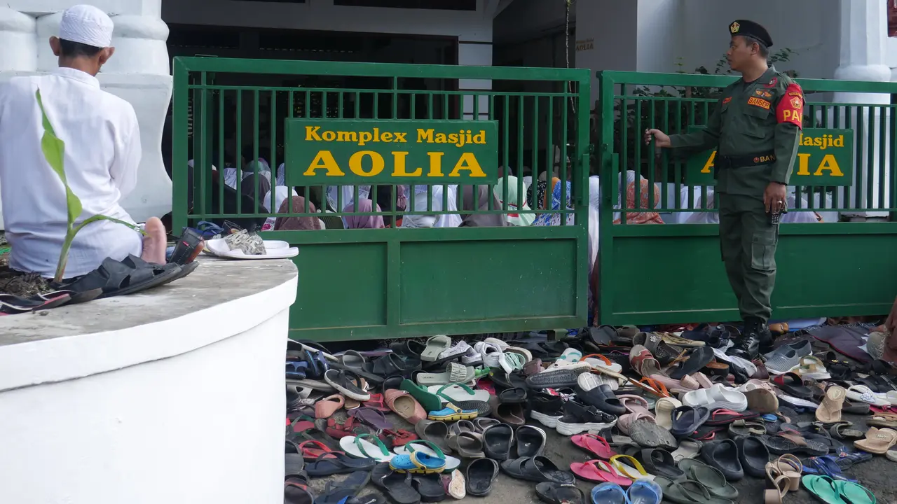 Jamaah Aolia Panggang Gunungkidul lakukan sholat Idul Fitri kamis (20/4/23)