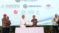 penandatanganan Perjanjian Pengusahaan Jalan Tol (PPJT) antara Badan Pengatur Jalan Tol (BPJT) Kementerian PUPR dan Badan Usaha Jalan Tol (BUJT) PT Jasamarga Akses Patimban di Kementerian Pekerjaan Umum dan Perumahan Rakyat (PUPR) pada 24 Januari 2023.