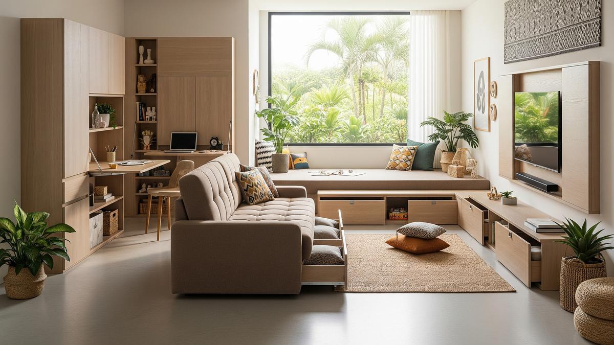 8 Desain Ruangan Serbaguna dengan Penyimpanan Tersembunyi, Solusi untuk Rumah Efisien