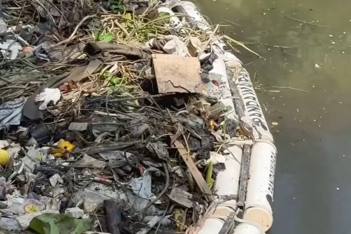 Besi Penghalang Sampah Pandawara Dicuri