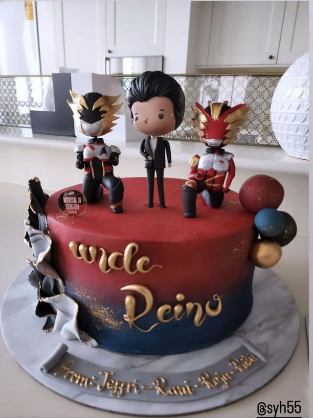 6 Potret Ulang Tahun Reino Barack, Ada Nasi Tumpung Hingga Kue Kamen Rider