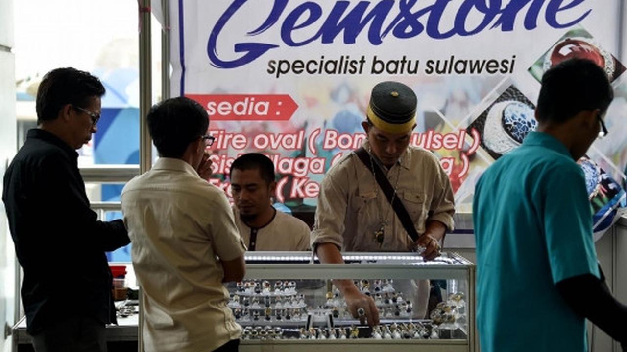 Kemilau deretan batu akik berharga ratusan juta rupiah
