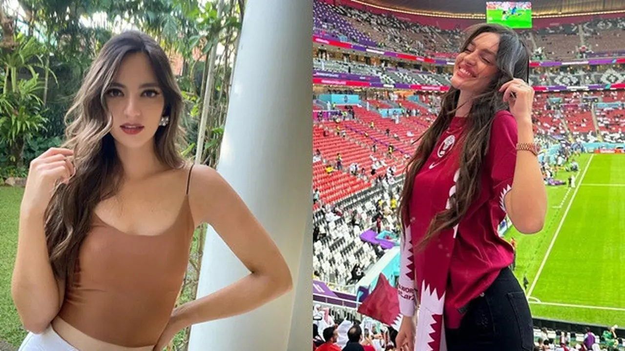 6 Potret Jeniver Challia, Suporter Bola di Qatar yang Viral Mirip Nia Ramadhani