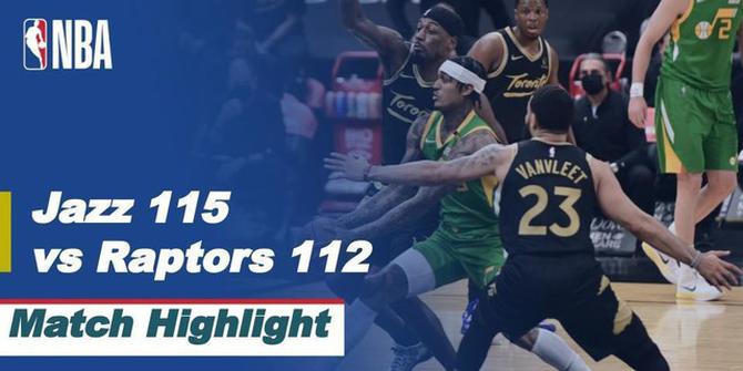 VIDEO: Highlights Laga Seru NBA Hari Ini, Utah Jazz Kalahkan Toronto Raptors 115-112