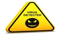 Ilustrasi virus komputer berbahaya