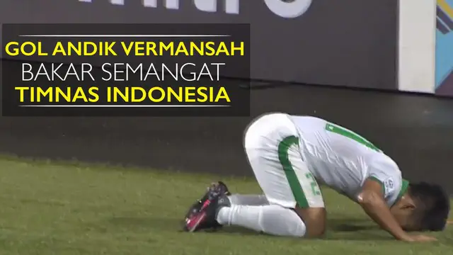 Video gol Andik Vermansah yang berhasil membuat skor imbang 1-1 antara Timnas Indonesia vs Singapura di Grup A Piala AFF 2016, Jumat (25/11/2016).