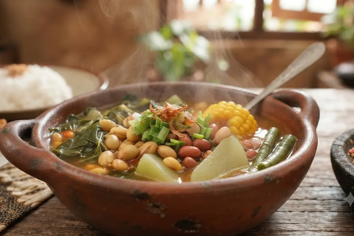 Resep Sayur Asem Kampung dengan Bumbu Ulek (AI Generated)