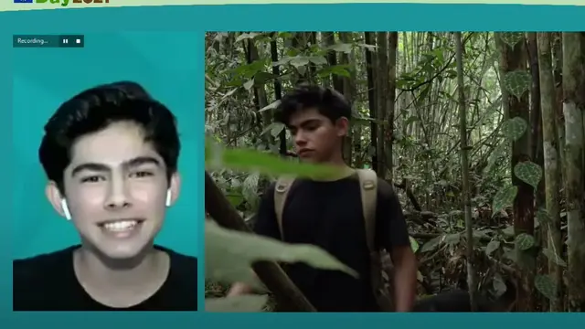 Andrew Kalaweit di acara Hari Bumi Uni Eropa.