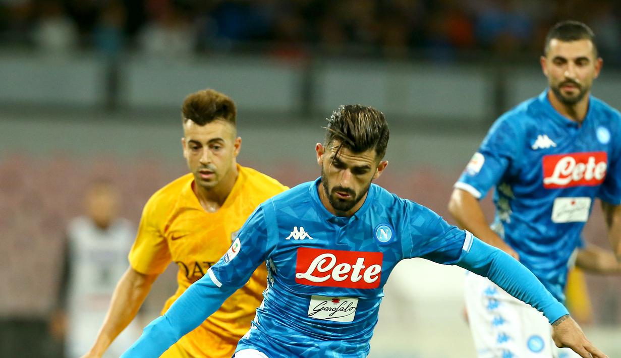 1. Elseid Hysaj – Bek Sayap timnas Albania yang kini tampil apik bersama Napoli. Tak heran Ancelotti mengakui Hysaj adalah salah satu asset terbaiknya saat ini. (AFP/Carlo Hermann)