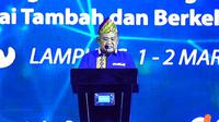 Sekretaris Jenderal Kementerian Perdagangan Suhanto dalam penutupan Rapat Kerja (Raker) perdagangan tahun 2023, di Bandar Lampung, Kamis (2/3/2022) malam.