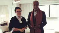 Menlu Retno Marsudi bersama dengan Kofi Annan. (Dokumentasi Kemlu)