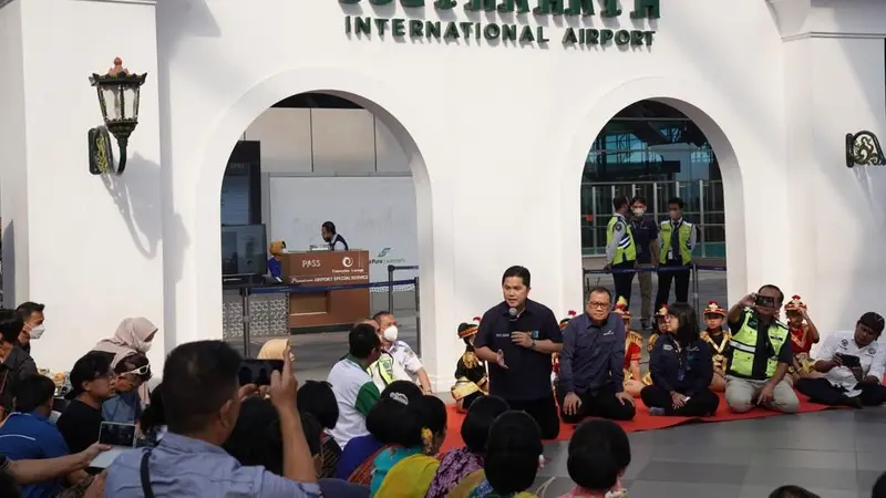 Menteri BUMN Erick Thohir menghadiri acara Cultural Peformance di Bandara Internasional Yogyakarta pada Rabu (22/6/2022) (Photo dok. BUMN)