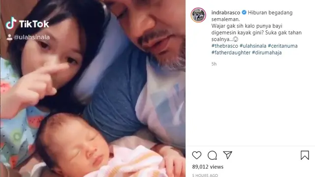 Mona Ratuliu dan Indra Brasco (Foto: Instagram/@indrabrasco)