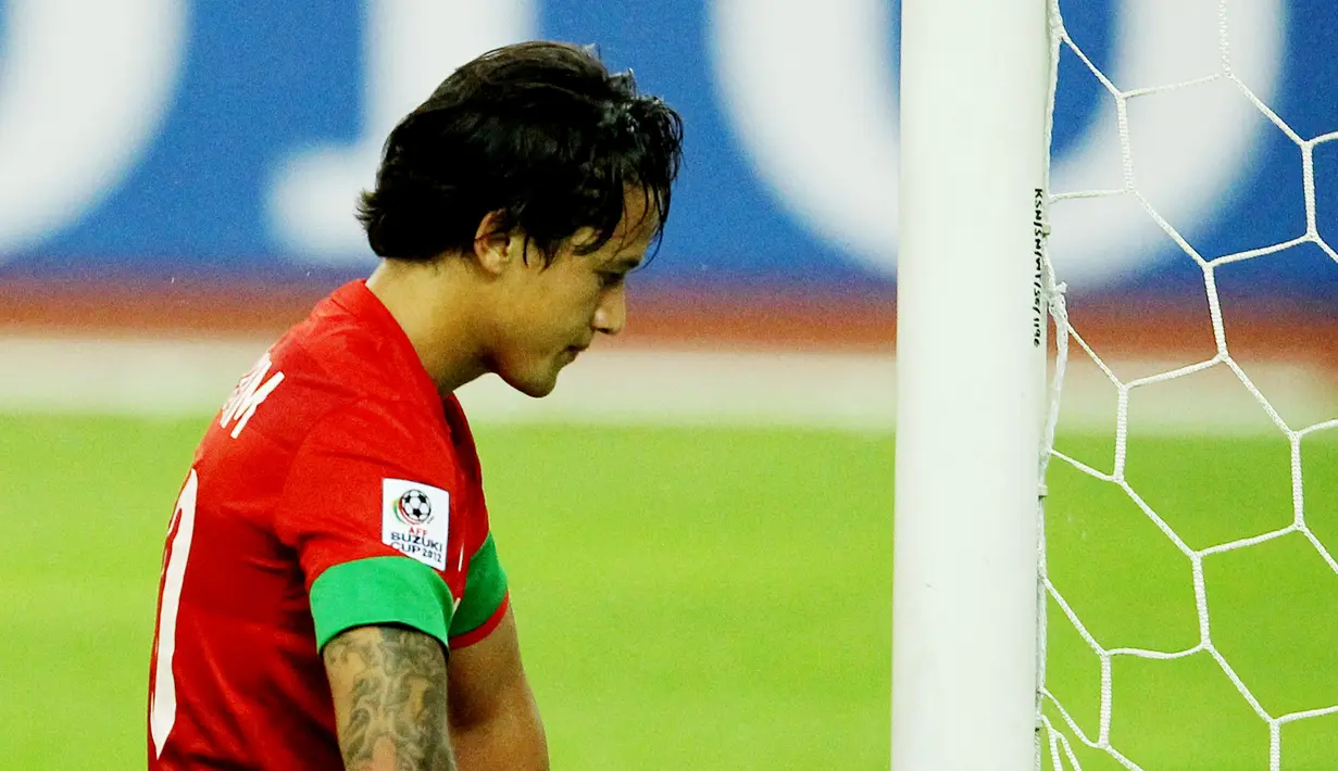Timnas Indonesia - Indonesia termasuk negara spesialis runner up. Sempat lima kali masuk babak final kompetisi antarnegara di ASEAN atau Piala AFF, Timnas Garuda selalu gagal menjadi juara. (AFP/Mohd Rasfan)