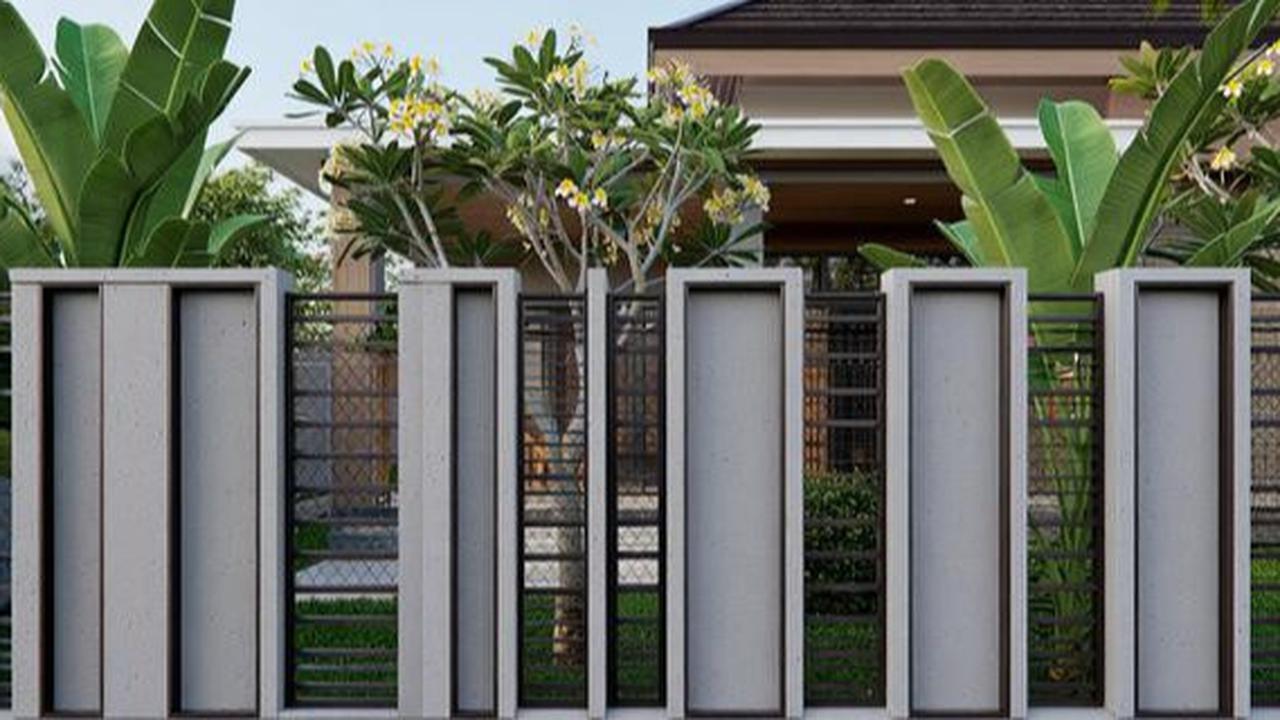 Kokoh dan Estetik, 8 Inspirasi Model Pagar Besi Kombinasi GRC Favorit di 2025