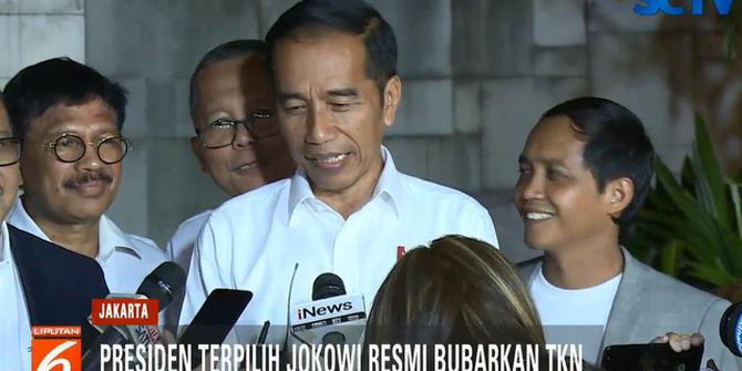 Meski Bubar, Jokowi Akan Tetap Jaga Komunikasi dengan TKN