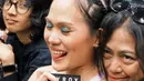 Sheryl Sheinafia tampil cantik dengan rambut sleek updo beraksen kepang yang menyamping [@sherylsheinafia]