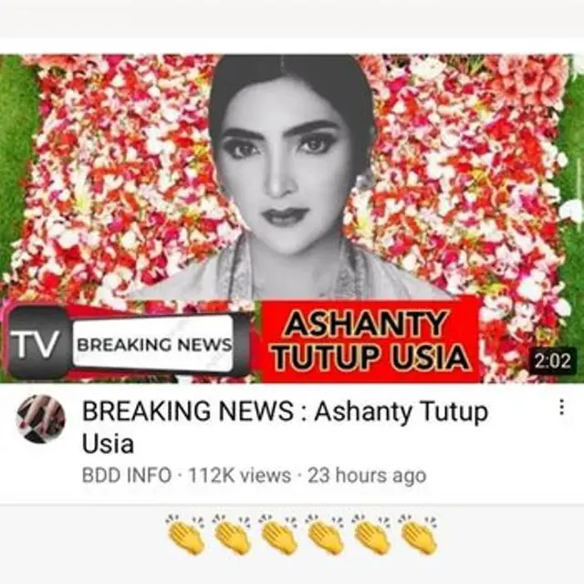 Ashanty dikabarkan meninggal dunia dan beri respon tak terduga