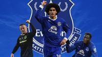 Everton - Wayne Rooney, Marouane Fellaini, Romelu Lukaku (Bola.com/Adreanus Titus)