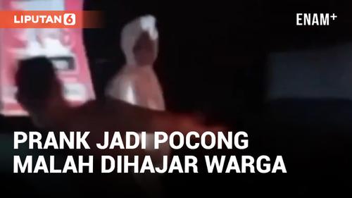 VIDEO: Bocah 15 Tahun di Demak Diamuk Warga Akibat Prank Jadi Pocong
