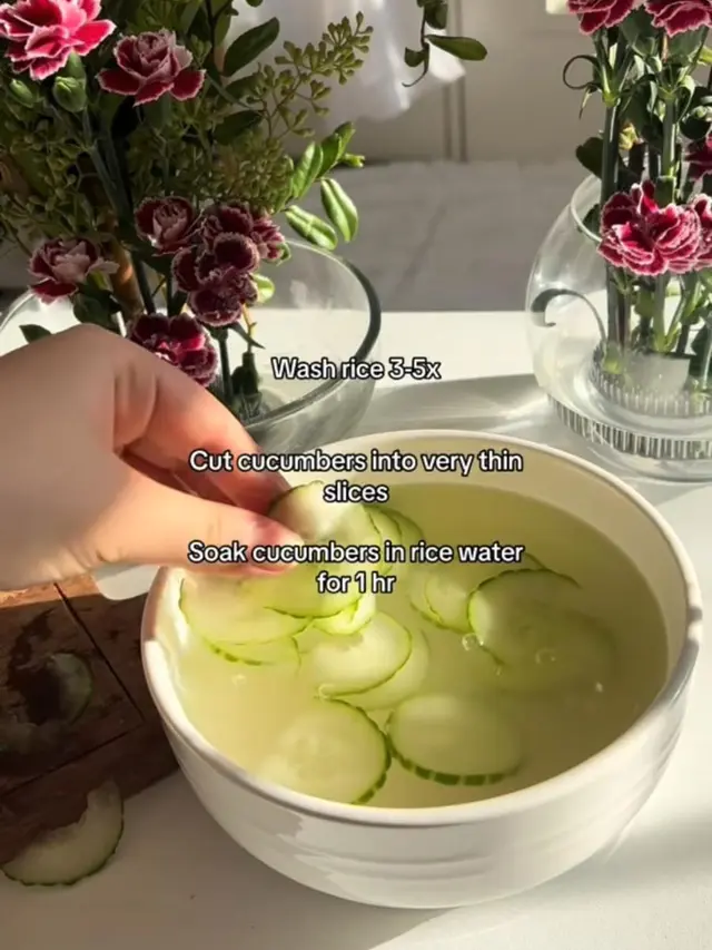 Rendam Timun di Air Beras