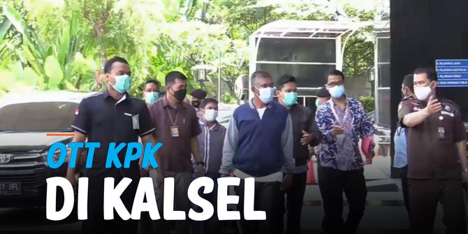 VIDEO: Enam Orang yang Terjaring OTT KPK di Kalimantan Selatan Tiba di Gedung KPK