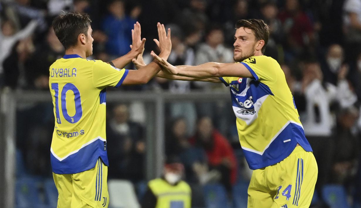 <p>Kemenangan ini penting bagi Juve untuk mengukuhkan posisi di peringkat empat klasemen sementara dengan mengumpulkan 66 poin. (Massimo Paolone/LaPresse via AP)</p>