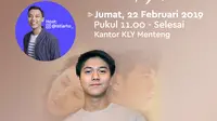 Iqbaal Ramadhan menjadi bintang tamu KLY Lounge di Liputan6.com, Jumat, 22 Februari 2019