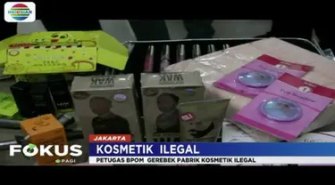 BPOM gerebek empat pabrik kosmetik ilegal dan palsu di Kalideres, Jakarta Barat.