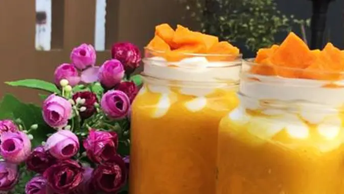 Resep Cara Membuat King Mango Thai Jus Mangga Kekinian Lifestyle Fimela Com