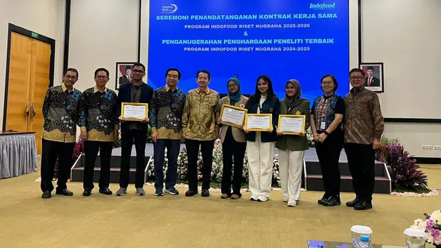 4 Mahasiswa Raih Titel Peneliti Terbaik Indofood Riset Nugraha 2024--2025, Bikin Riset soal Pangan Nabati hingga Ikan Teri