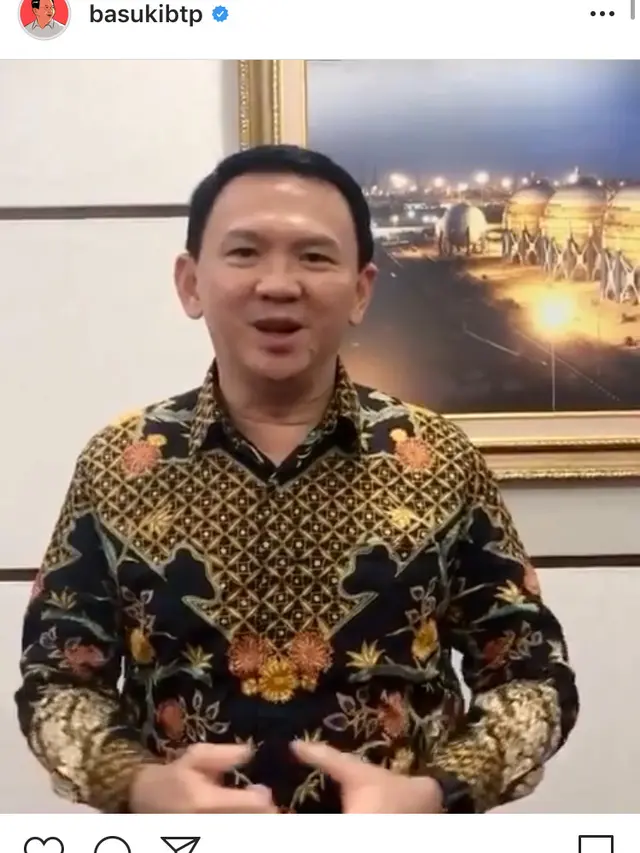 Unggahan Ahok soal Selamat Imlek 2020. (Foto: Dok. Instagram basukibtp)