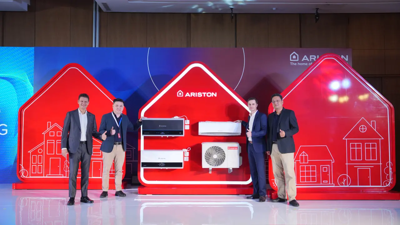 Ariston Indonesia Luncurkan Lini Water Heater Baru SLIM 3 Series dan Kategori Baru Air Conditioning di IndoBuildTech Expo 2024