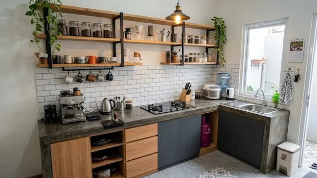 9 Desain Dapur Sederhana untuk yang Suka Ngopi di Rumah, Hangat dan Estetik