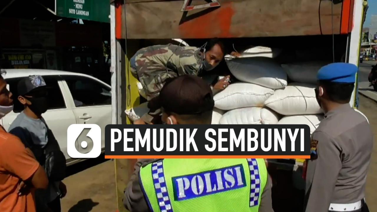 VIDEO: Hindari PSBB, Pemudik Bersembunyi di Truk Pengangkut Jagung
