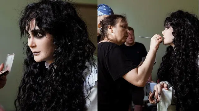 9 Potret Luna Maya di Balik Layar Film Suzzana: Malam Jumat Kliwon, Curi Perhatian