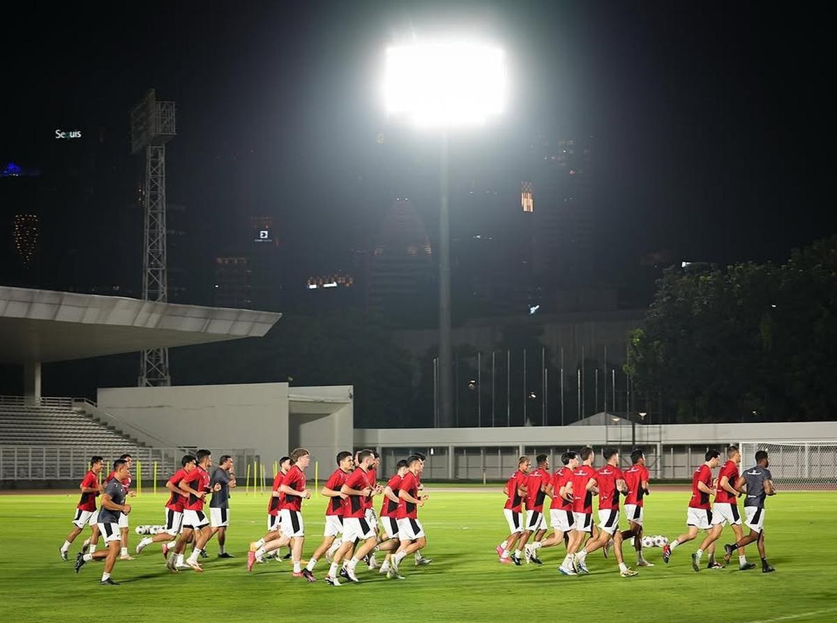 Erick Thohir beri pesan khusus ke pemain Timnas jelang hadapi Bahrain.