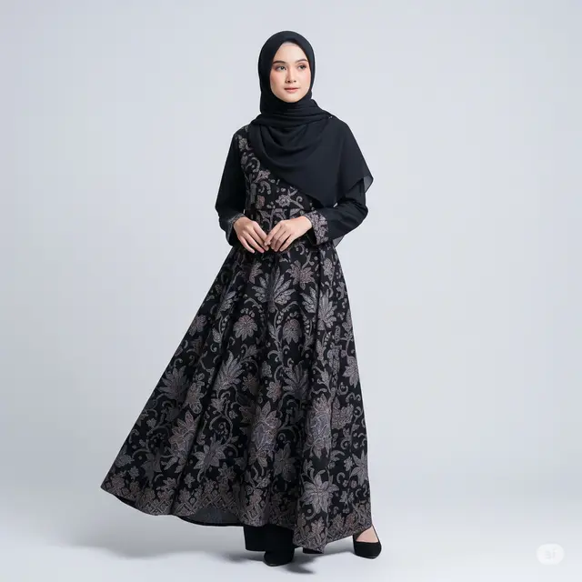 14 Model Gamis Batik Untuk Pesta Pernikahan Terbaru 2025, Elegan dan Menawan!