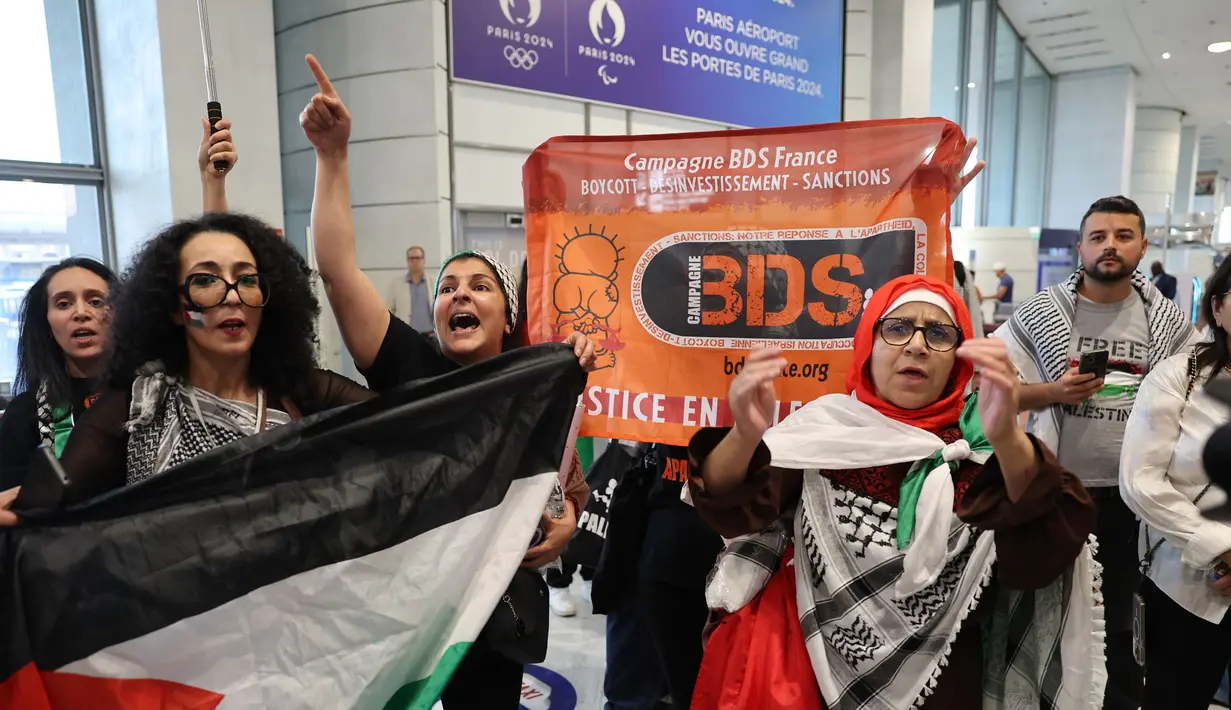 Kehadiran atlet Palestina di Olimpiade Paris 2024 menggambarkan perlawanan di tengah situasi perang di Gaza. (Ahmad GHARABLI/AFP)