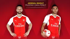 Video penggawa anyar Arsenal Shkodran Mustafi yang didatangkan dari Valencia dan Lucas Perez dari Deportivo La Coruna