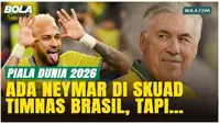 Neymar Kembali ke Timnas Brasil meski Carlo Ancelotti Khawatir soal Kondisi Kebugarannya