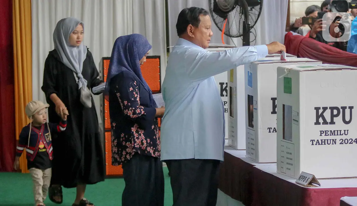 Prabowo berharap seluruh proses Pemilu 2024 berjalan lancar. (Liputan6.com/Herman Zakharia)